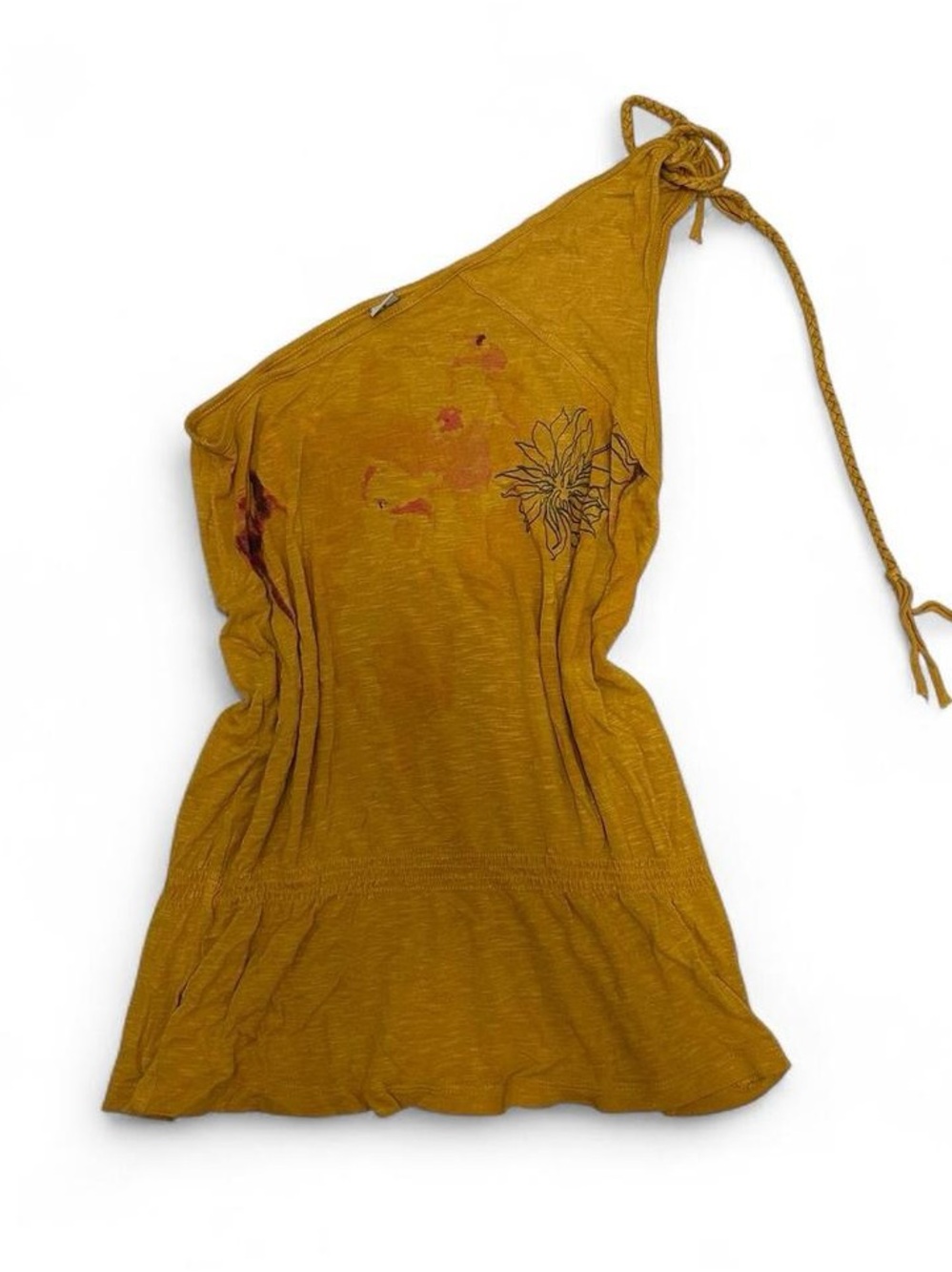 One-Shoulder top with floral detailing